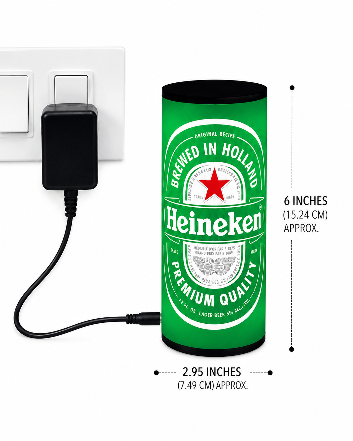 Heineken-Inspired LED Lamp