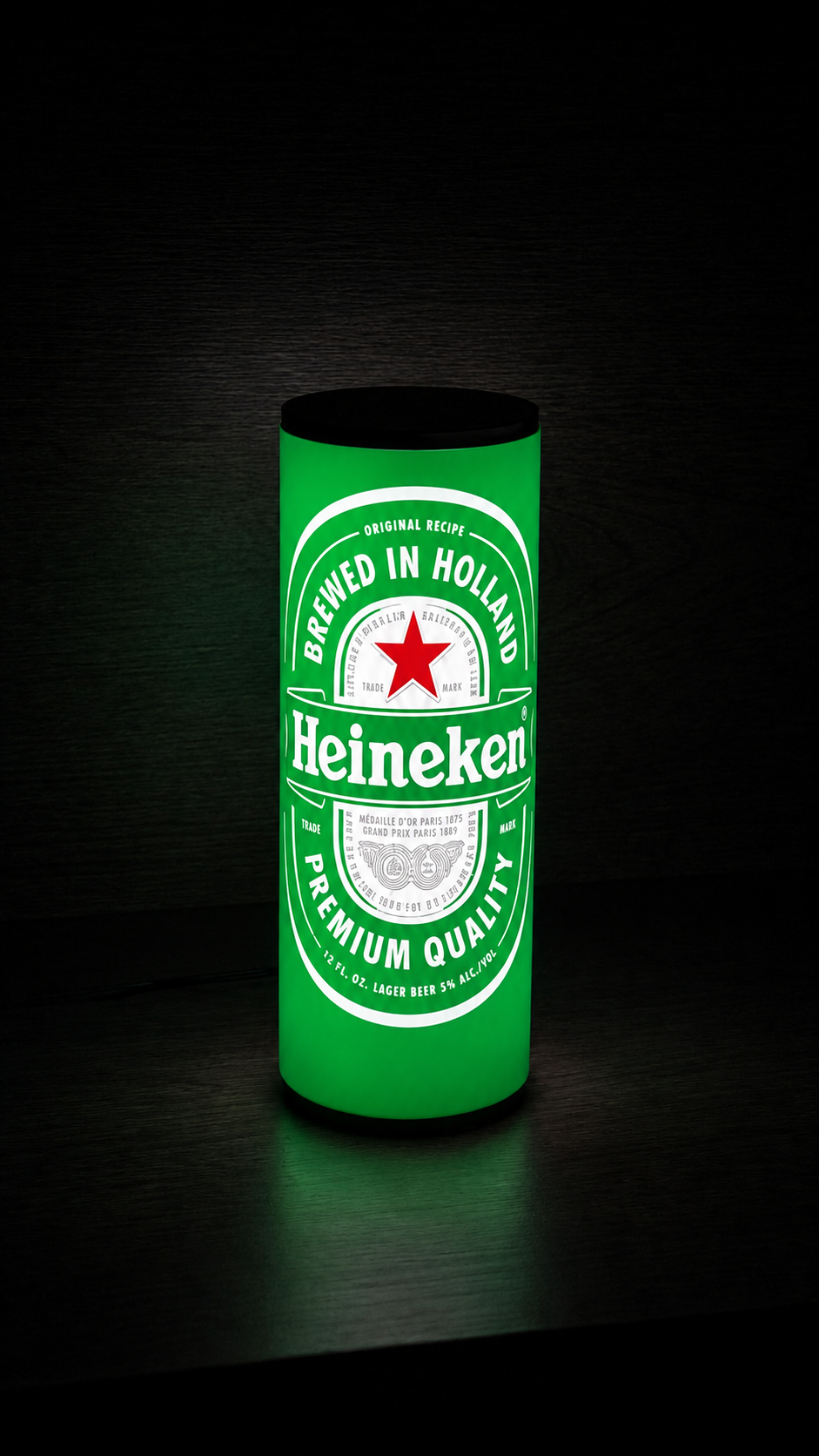 Heineken-Inspired LED Lamp