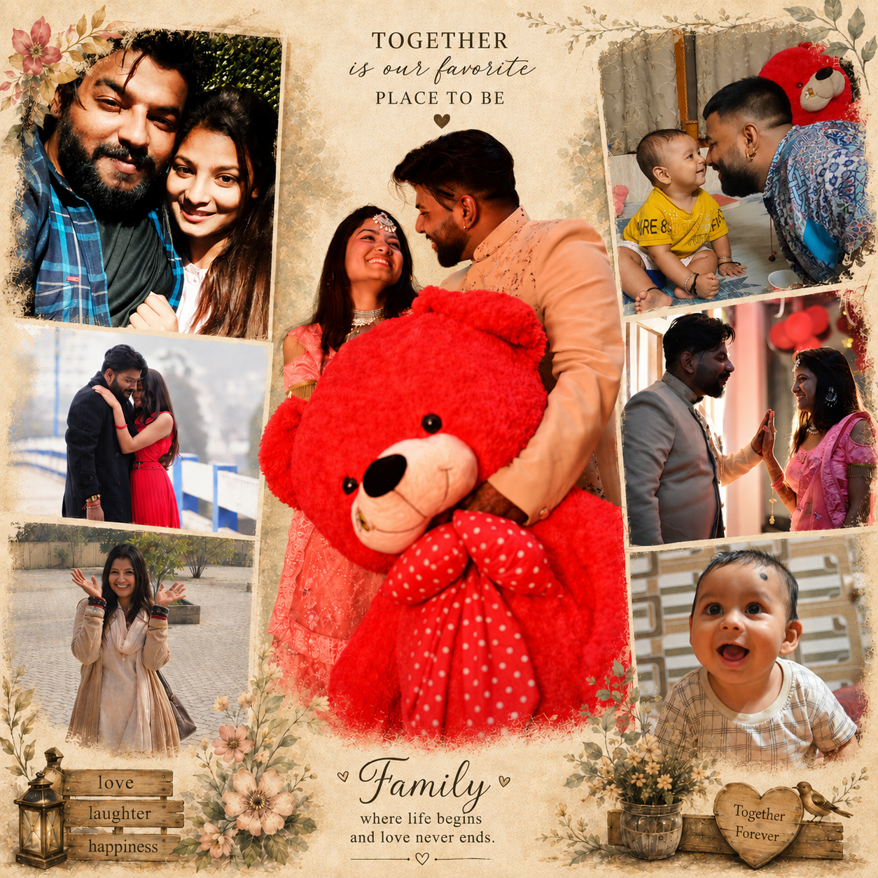 Love &amp; Memories Personalized LED Photo Lamp