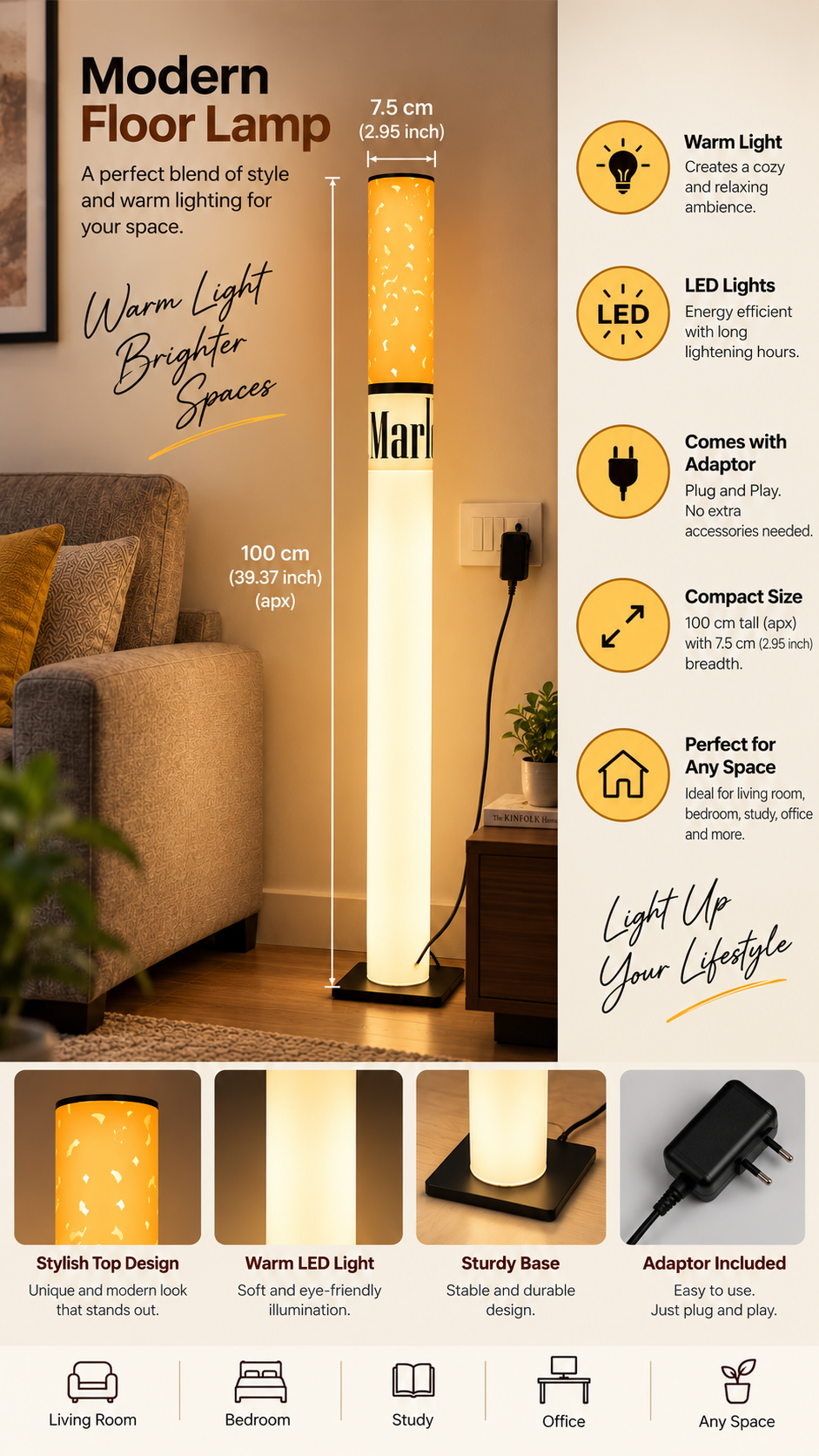Decorative Ambient Light for Home, Café & Restaurant