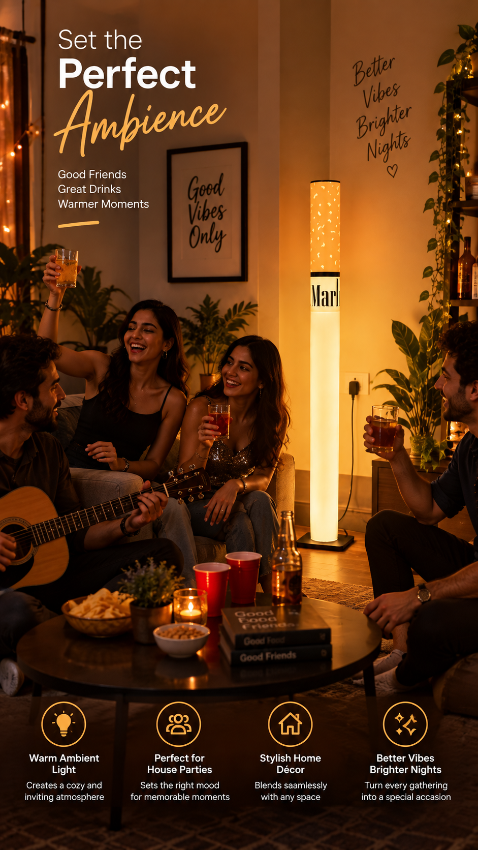 Decorative Ambient Light for Home, Café & Restaurant