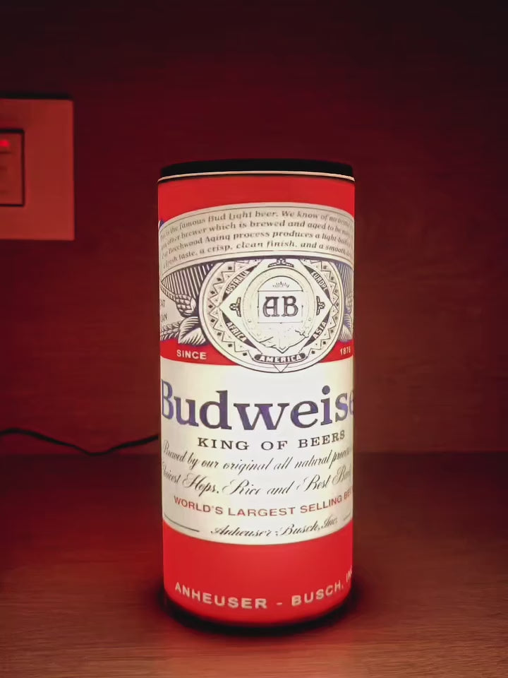 Budweiser-Inspired LED Lamp